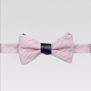🍎CALVIN KLEIN (New) Pink bow tie + cotton plaid bow tie